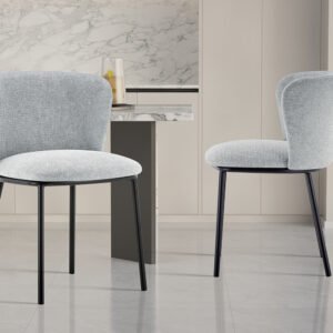 Stoel 'Arthur' Stof Ote Belfast Lichtgrijs