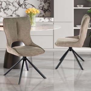 Stoel 'Mori' Draaibaar Stof Ote Share Poivre