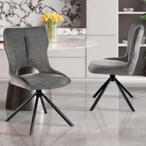 Stoel 'Mori' Draaibaar Stof Ote Share Donkergrijs