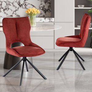 Stoel 'Mori' Draaibaar Stof Ote Share Rouge