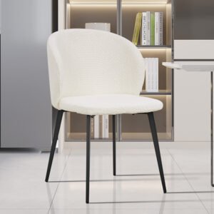 Stoel 'Toledo' Bouclé Blanc