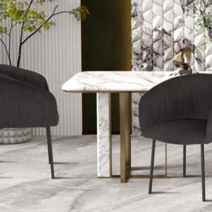 Stoel 'Sevilla' Ribstof Fabb Hyper Grijs