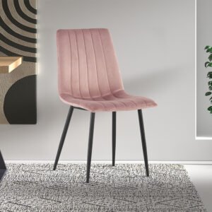 Stoel 'Willis' Fluweel Rose