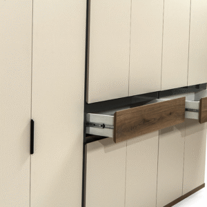 Erzin 6-deurs Kleerkast met Lades – Strand