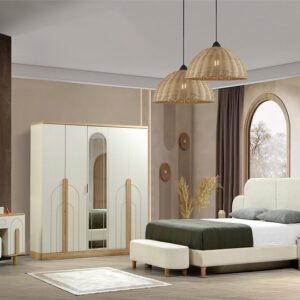 Bohem Slaapkamer Set met 5-deurs Kleerkast