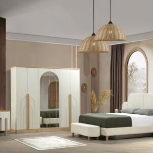 Bohem Slaapkamer Set met 6-deurs Kleerkast