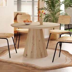 Tafel 'Tigo' 120 cm Rond Decor Oude eik