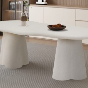 Tafel 'Faro' 220 cm Organisch Cement